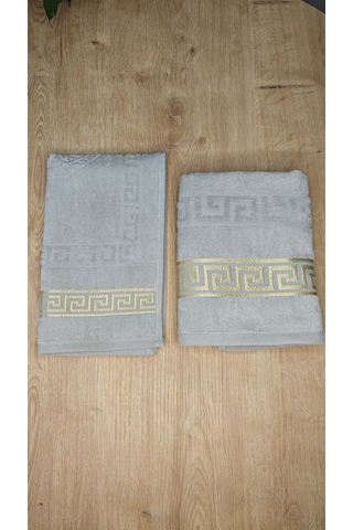 4 Parça Banyo Set 50x90 - 30x50 Gri