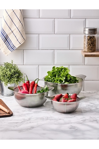 Aryıldız S/s Protools Kulplu Paslanmaz Çelik Süzgeç 18 Cm Ar264966 Gri