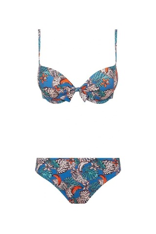 U.S. Polo Assn. Kadın Mavi Bikini Takım Mavi