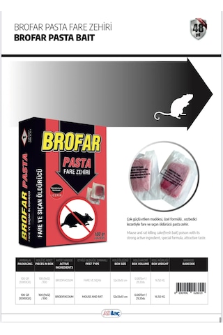 Fare Savar ,fare İle Mücadele İçin Fare Pasta 10gr X 10 + Farmin