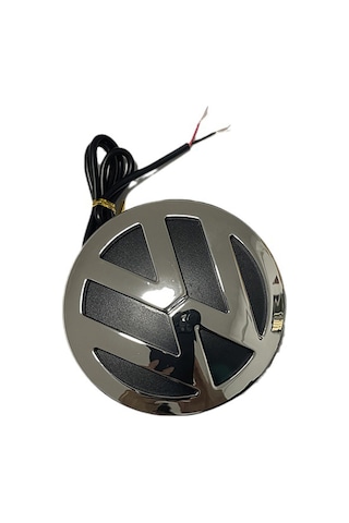 Geeksen 4d Led Işıklı Araba Amblem Işıkları Vw Volkswagen Beyaz 11cm 4d Araba Logosu Işığı