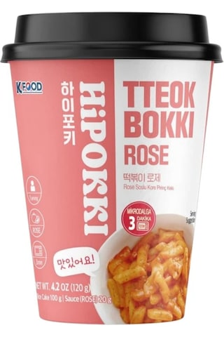 Hipokki Rose Soslu Kore Tteokbokki Pirinç Keki 120gr