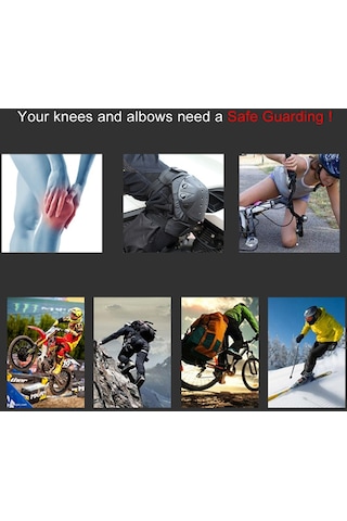 Hallow Motosiklet Dizlik Çifti Kısa Siyah