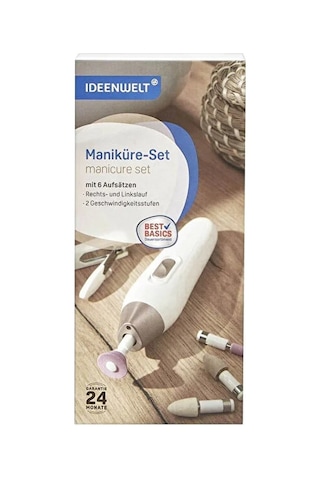 İdeen Welt Pilli Lüx Manikür ve Pedikür Seti Beyaz