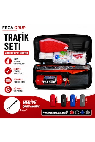 Trafik Seti Muayene Ve Yönetmelik Uyumlu Lüx Eva Çanta  Çoklu Anahtar