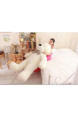 Rengarenk Papyonlu Peluş Ayıcık - 90 CM