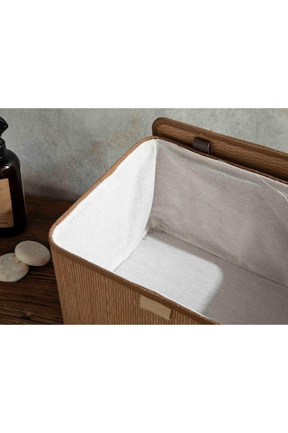 Gina Bambu Saklama Kutusu Kahve Kahve - 28x20x18 Cm