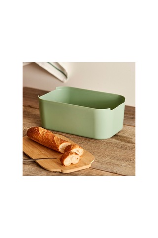 Bella Maison Breed 2in1 Kesme Tahtalı Ekmek Kutusu Yeşil 33x18,5x12 Cm Yeşil