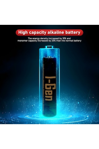I-gen A174 24'lü Paket Ultra Alkalin Pil 12 Adet Lr03 1.5v Aaa İnce Kalem Pil + 12 Adet Lr6 1.5v Aa Kalem Pil