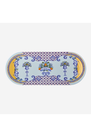 Mavi Melamin Servis Tabağı 38 Cm