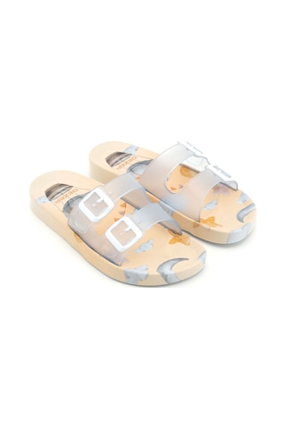 Gezer Yazlık Airblow Islak Zemine Uygun Rahat Taban Ev Banyo Havuz Plaj Günlük Kadın Terlik - Beyaz