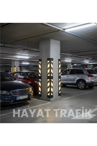 Köşe Kolon Koruyucu , Compound , Sarı Siyah Reflektifli 80 Cm