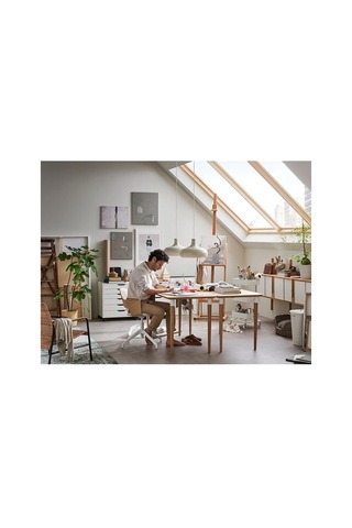 Ikea Hılver Çalışma Masası Ayağı, Bambu, 70 Cm
