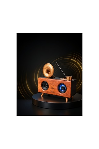 Gramafon Tasarımı Bluetooth Hoparlör 3d Ses Teknolojisi