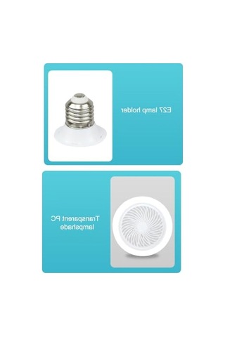 Led Fan Lambası, Sessiz Çalışma Ve Ayarlanabilir Renk Sıcaklığı İle 01G Taba