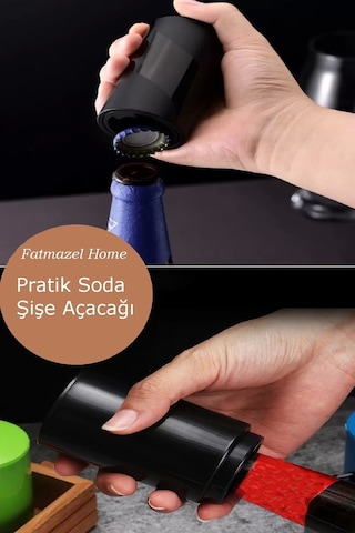 Otomatik & Pratik Şişe Açma Bas Çek Şişe Soda Gazoz Kapağı Açacağı Tirbuşon