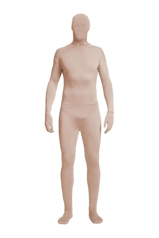 Parti Kostümü Görünmez Morph Takımı Yetişkin Erkek Kadın Tam Ten Rengi