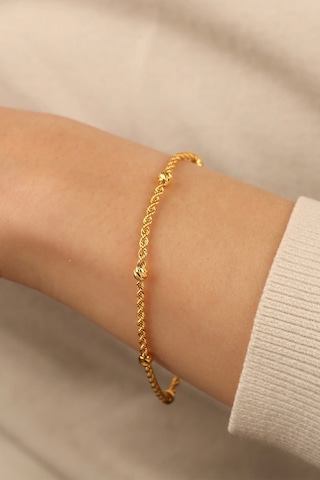 Çgkmücevherat Dorikalı Halat Altın Bileklik Drkblk1 Gold Sarı Altın
