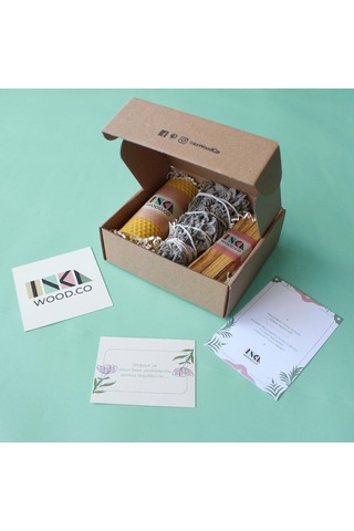 Inka Forest Tütsü Seti, Adaçayı, Balmumu, Palo Santo, Acı Kahverengi