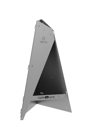 Kamp Ayısı Blazepeak Katlanabilir Outdoor Piramit Soba Ve Taşınabilir Bahçe Şöminesi 3mm Galvaniz Çelik