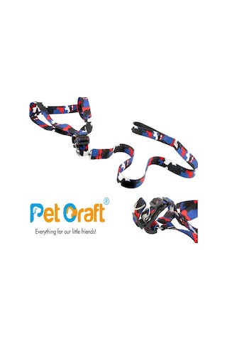 Petcraft Çokrenkli 2'li Köpek Göğüs Tasması Neon