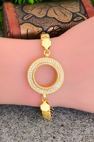 Çeyrek Altın Takılan Bileklik Kadın Çeyrek İçin Bileklik Bt059 Sarı