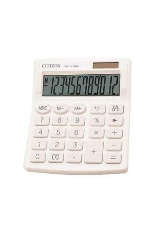Citizen Sdc-812nrwhe Beyaz Hesap Makinesi