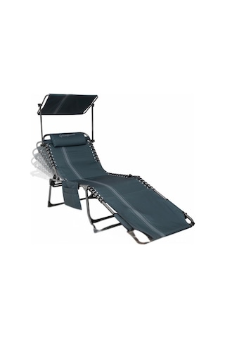 Kingcamp Magnolia B10 Plus Hands-free Premium 7 Kademeli Katlanır Şezlong Blue/grey Mavi