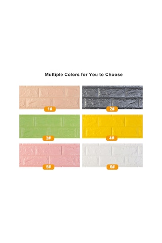 Ruicoo 3d Duvar Sticker Pe Köpük Gümüş Gri 60x30cm - Çocuk Odası/ Salon İçin Çarpma Engeli, Su Geçirmez, Kendinden Yapışkan, Doğal Ve Uygun Çok Renkli