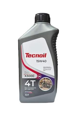 Tecnoil Full Speed X3000 15w40 4t Yarı Sentetik Motor Yağı 1 Litre