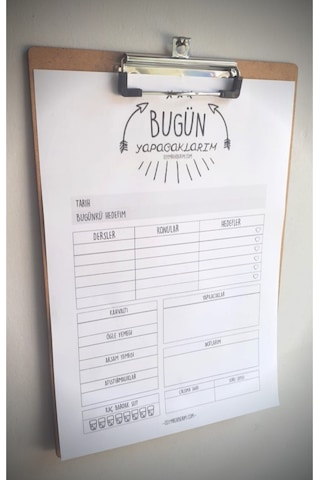 Fiyper Ahşap Sekreterlik A4 Boy