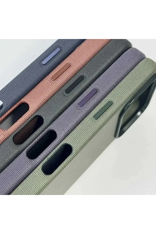 Apple Uyumlu iPhone 17 Pro Max Teknovoven Dokuma Kablosuz Şarj Destekli Animasyonlu Kılıf 1 Renk Siyah