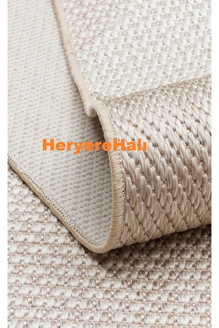 Mono Mno 03 Beıge Hav Toz Vermez Kaymaz Tabanlı Şık Kilim
