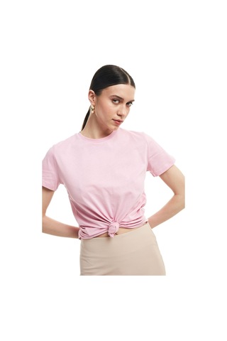 Kısa Kol Basic Tişört Ekru 23y180035-002 Ekru
