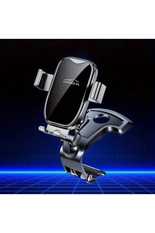 Boatshop1 Siyah Araba Gösterge Paneli Telefon Tutucu 360 Derece Dönebilir Alüminyum Kelepçe Tüm Akıllı Telefonlar İçin