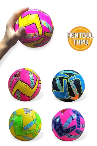 Hentbol Topu Renkli Çocuk Mini Futbol Topu İç Mekan Minik Top Çok Renkli