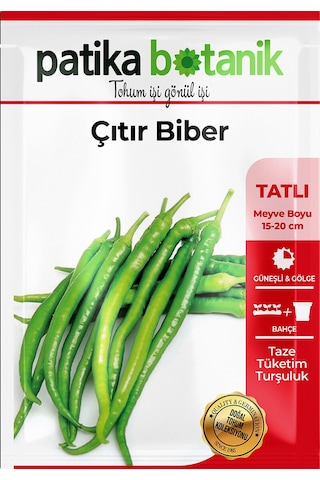 150 Adet Yerli Ata Çıtır Biber Tohumu Sivri, Tatlı
