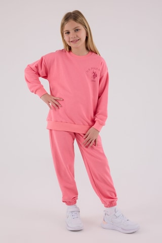 U.S. Polo Assn. U.s. Polo Assn Kız Çocuk Pembe Eşofman Takımı Us2310-c-v1 Pembe