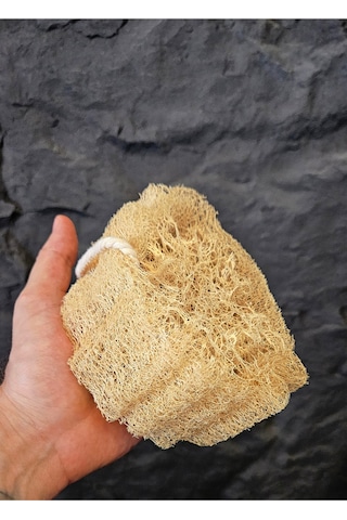 Doğal Kabak Lifi Bulaşık Süngeri Banyo Kesesi Loofah Sponge İpli Kabak Kesesi Kalın Büyük Parça