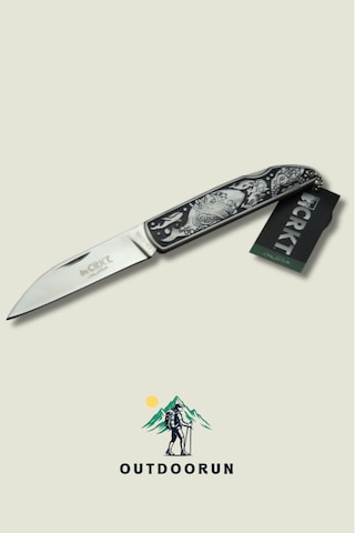 Crkt Denizaltı Figürlü Paslanmaz Avcı Kamp Çakı 20 Cm Beyaz - Siyah