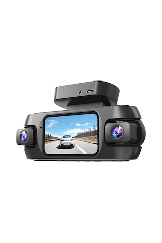 Lenyes Ldr102 4k Ultra Hd Wifi Destekli Akıllı Ön Ve Arka Araç Kamerası Siyah