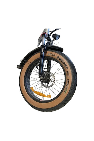 Heugers 20x4.0 E-bike Zırhlı Dış Lastik Seti Ön + Arka Amber Yanaklı, Düşük Yuvarlanma Dirençli,