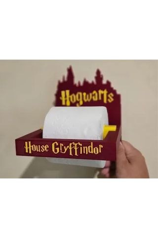 Hogwarts Gryffindor Tuvalet Kağıdı Tutacağı Harry Potter Temalı Banyo Dekoru