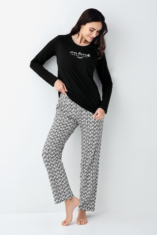 Pierre Cardin Kadın Siyah Pijama Takımı Pc9068-s-v1 Siyah