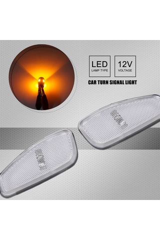 Xurunkeji Araba Yan Yansıma Uyarı Dönüş Sinyal Lambası Lambası Ön Dönüş Sinyal Lambası Jeep Renegade 2014-2017 Beyaz