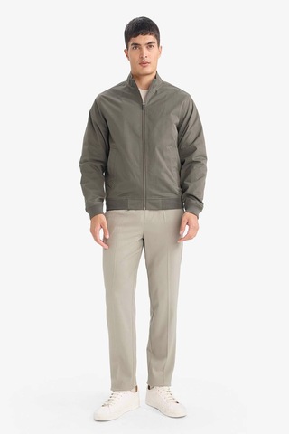 Defacto Slim Fit Astarlı Fermuarlı Mont D7338ax26spkh522 Haki-kh522