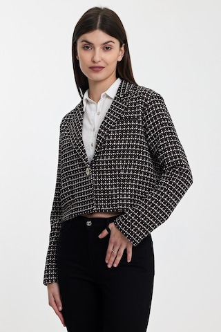 Alexandergardı Desenli Crop Ceket B24-21401 001