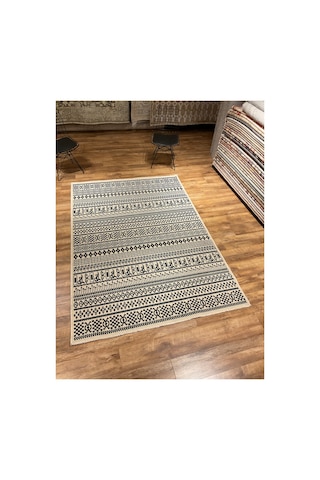 Hattuşa Ht-05 Beyaz Halı Çok Renkli