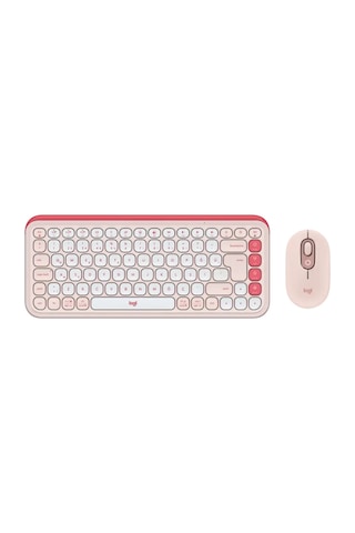 Logitech Pop Icon Kablosuz Bluetooth Sessiz Q Klavye ve Mouse Seti