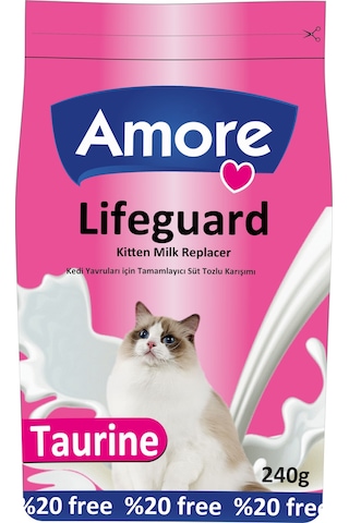Amore Lifeguard Yavru Kedi Süt Tozu 240 G + Biberon 40 ML